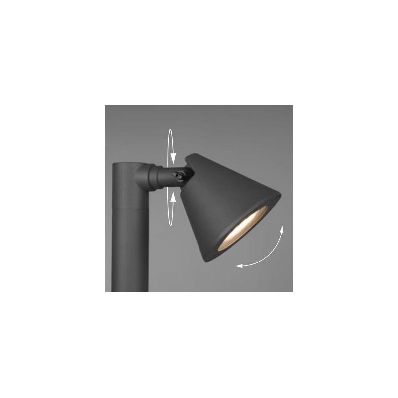 KAVERI FARETTO DA ESTERNI ORIENTABILE IP44 MODERNO COLORE ANTRACITE CON ATTACCO GU10 TRIO LIGHTING - Cristalensi Shop Online