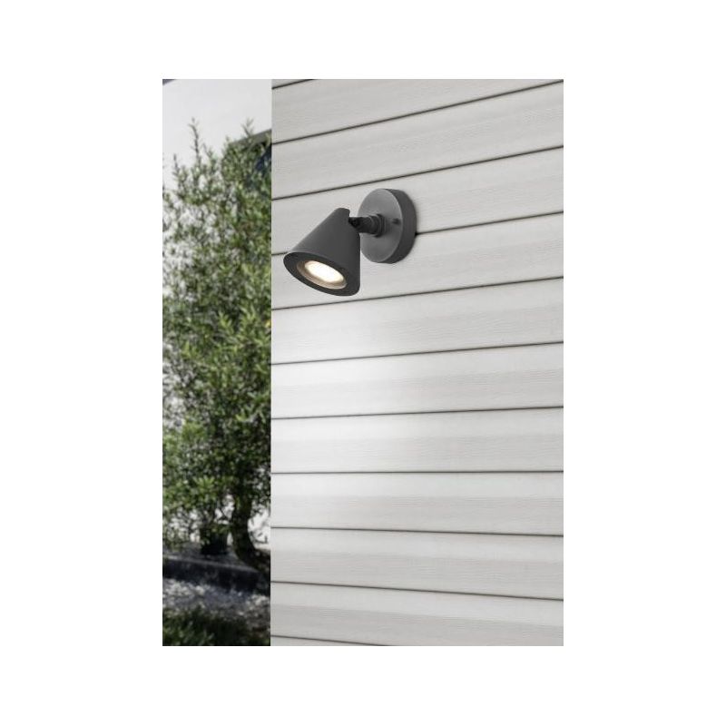 KAVERI FARETTO DA ESTERNI ORIENTABILE IP44 MODERNO COLORE ANTRACITE CON ATTACCO GU10 TRIO LIGHTING - Cristalensi Shop Online