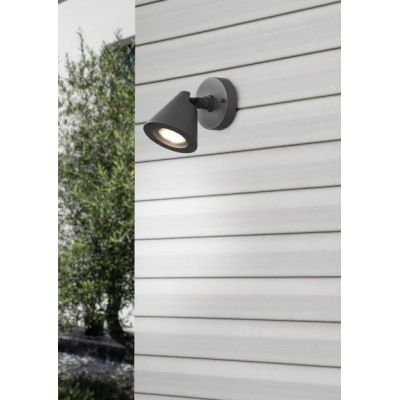 KAVERI FARETTO DA ESTERNI ORIENTABILE IP44 MODERNO COLORE ANTRACITE CON ATTACCO GU10 TRIO LIGHTING - Cristalensi Shop Online