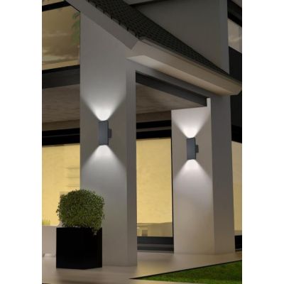 COLORADO APPLIQUE IP54 PER AMBIENTI ESTERNI ANTRACITE BIEMISSIONE DI LUCE LED 3W LUCE 3000K TRIO LIGHTING - Cristalensi Shop Onl