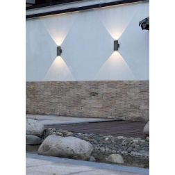 COLORADO APPLIQUE IP54 PER AMBIENTI ESTERNI ANTRACITE BIEMISSIONE DI LUCE LED 3W LUCE 3000K TRIO LIGHTING - Cristalensi Shop Onl 2