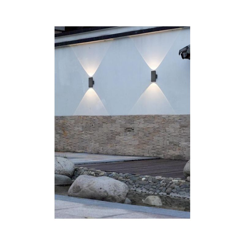 COLORADO APPLIQUE IP54 PER AMBIENTI ESTERNI ANTRACITE BIEMISSIONE DI LUCE LED 3W LUCE 3000K TRIO LIGHTING - Cristalensi Shop Onl