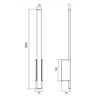 TAWA LAMPADA DA PARETE SOTTILE IP54 PER ESTERNI ANTRACITE LED 7W LUCE 3000K MODERNA TRIO LIGHTING - Cristalensi Shop Online