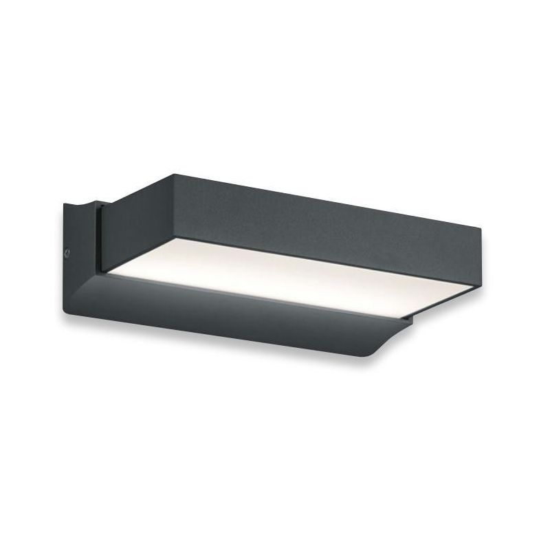 CUANDO APPLIQUE DA ESTERNI ANTRACITE IP54 LED 14W LUCE 3000K BIEMISSIONE DESIGN MODERNO TRIO LIGHTING - Cristalensi Shop Online