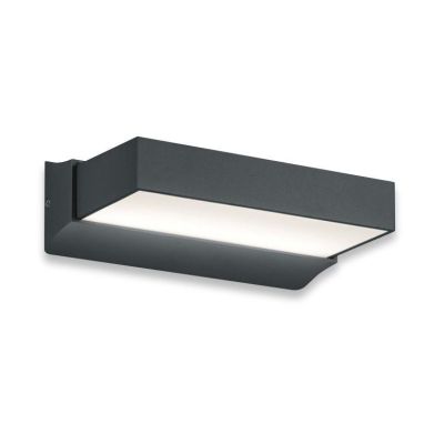 CUANDO APPLIQUE DA ESTERNI ANTRACITE IP54 LED 14W LUCE 3000K BIEMISSIONE DESIGN MODERNO TRIO LIGHTING - Cristalensi Shop Online
