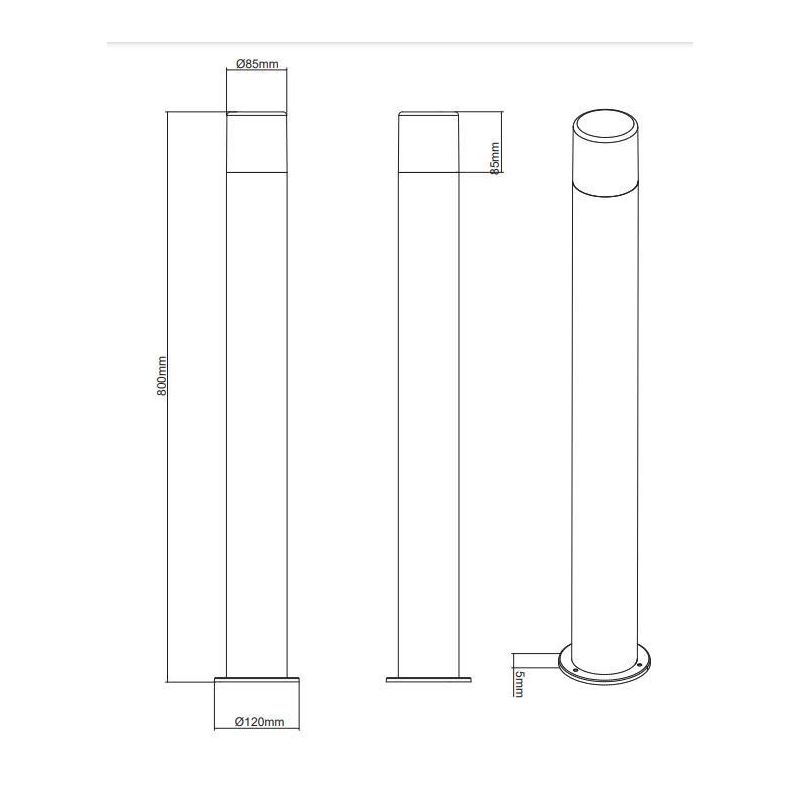 HOOSIC LAMPIONE CILINDRICO DA ESTERNI IP44 COLORE ANTRACITE O RUGGINE ATTACCO E27 MODERNO TRIO LIGHTING - Cristalensi Shop Onlin