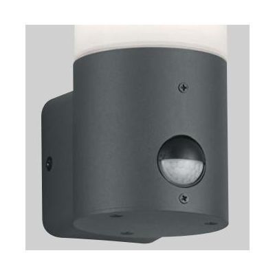 HOOSIC APPLIQUE CON SENSORE DI MOVIMENTO DA ESTERNI IP44 ANTRACITE ATTACCO E27 MODERNO TRIO LIGHTING - Cristalensi Shop Online