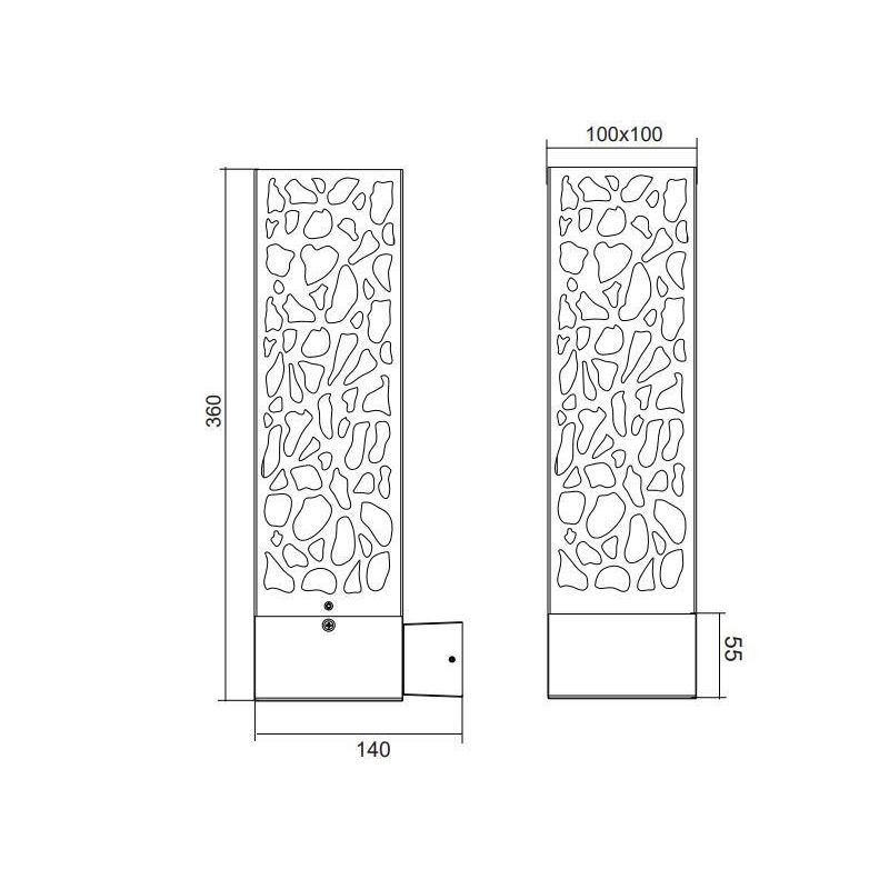 COOPER APPLIQUE ORIGINALE DA ESTERNI IP44 DESIGN MODERNO ANTRACITE ATTACCO E27 TRIO LIGHTING - Cristalensi Shop Online