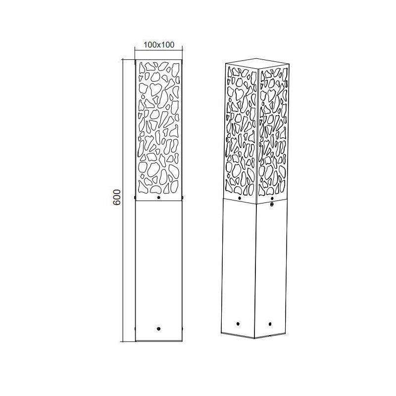 COOPER PALO DA ESTERNI H60 DESIGN MODERNO E ORIGINALE IP44 ANTRACITE ATTACCO E27 TRIO LIGHTING - Cristalensi Shop Online