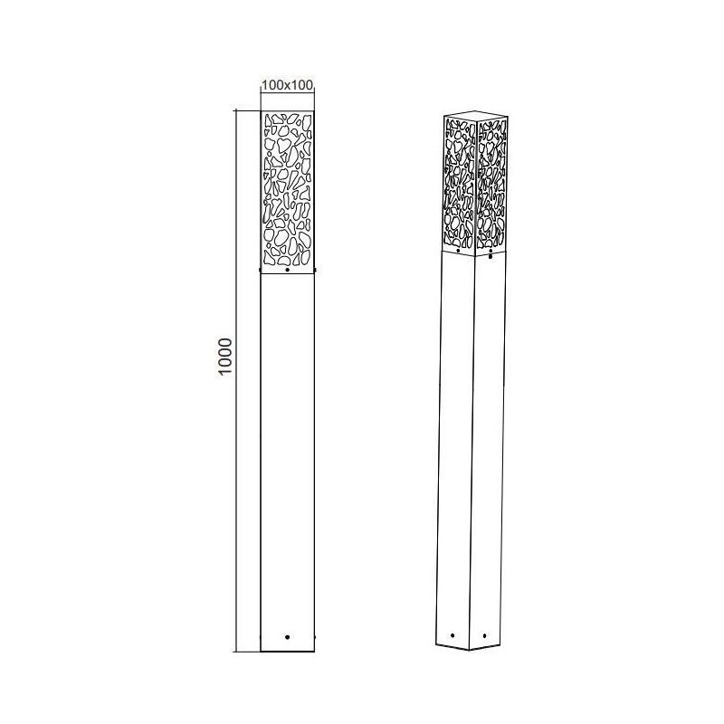 COOPER LAMPIONE DA ESTERNI H100 DESIGN MODERNO E ORIGINALE IP44 ANTRACITE ATTACCO E27 TRIO LIGHTING - Cristalensi Shop Online