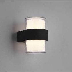 MOLINA APPLIQUE DA ESTERNO IP54 MODERNA ANTRACITE LED 5W LUCE 3000K A CILINDRO RL - Cristalensi Shop Online