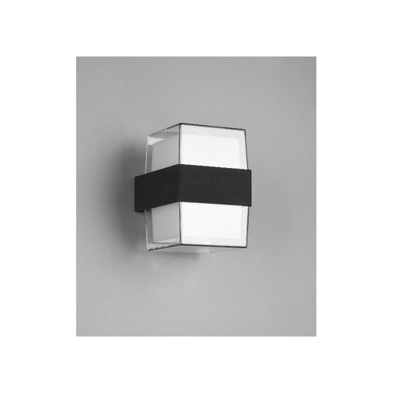 MOLINA APPLIQUE DA ESTERNO IP54 ANTRACITE MODERNA LED 5W LUCE 3000K RETTANGOLARE RL - Cristalensi Shop Online