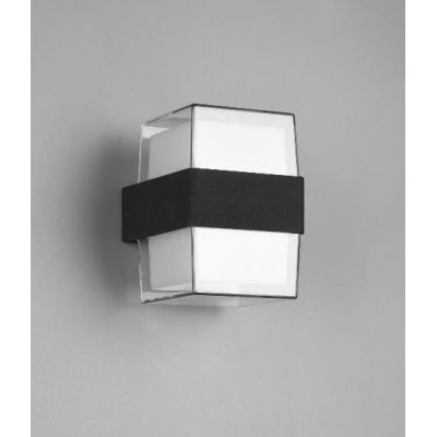 MOLINA APPLIQUE DA ESTERNO IP54 ANTRACITE MODERNA LED 5W LUCE 3000K RETTANGOLARE RL - Cristalensi Shop Online