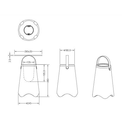 JAMAICA LAMPADA DECORATIVA LED 3W LUCE 3000K RGB BATTERIA RICARICABILE, CASSA ACUSTICA E TELECOMANDO RL - Cristalensi Shop Onlin