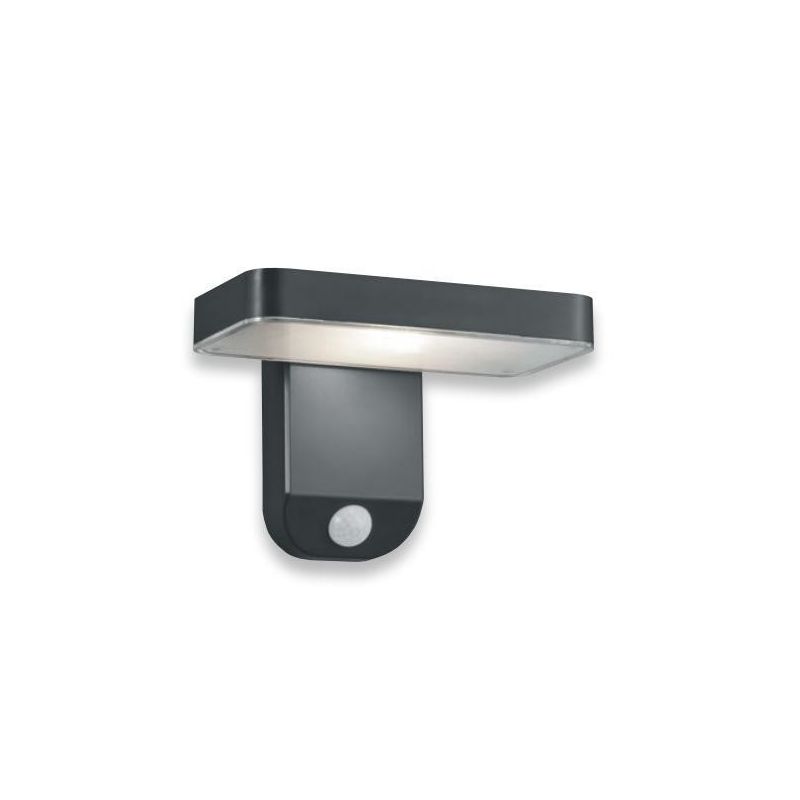 ESQUEL APPLIQUE DA ESTERNO IP44 AD ENERGIA SOLARE E CON SENSORE DI MOVIMENTO ANTRACITE LED 4,5W RL - Cristalensi Shop Online