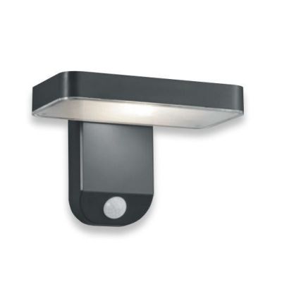 ESQUEL APPLIQUE DA ESTERNO IP44 AD ENERGIA SOLARE E CON SENSORE DI MOVIMENTO ANTRACITE LED 4,5W RL - Cristalensi Shop Online
