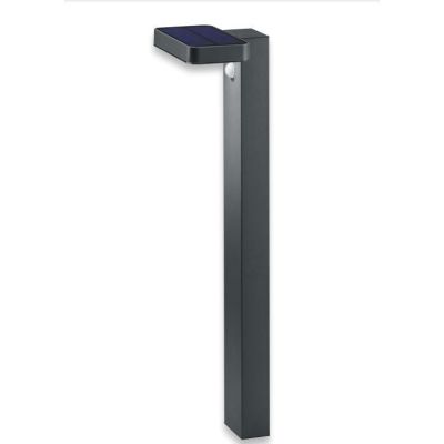 ESQUEL PALO DA ESTERNO IP44 AD ENERGIA SOLARE E CON SENSORE DI MOVIMENTO ANTRACITE LED 4,5W RL - Cristalensi Shop Online