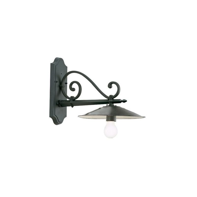 PIATTO ANTICO APPLIQUE PER ESTERNO IN ANTRACITE CON PIATTO BIANCO INTERNO DI SOVIL Sovil - Cristalensi Shop Online