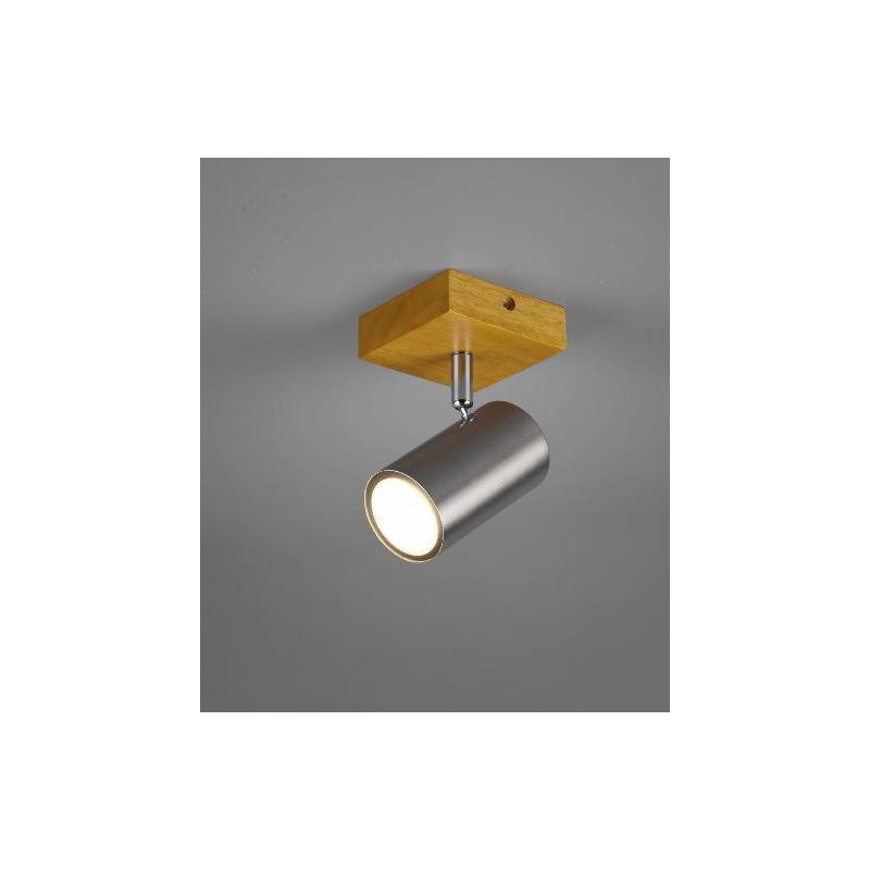 MARLEY FARETTO DA SOFFITTO O PARETE ORIENTABILE IN LEGNO E METALLO 3 COLORI ATTACCO GU10 TRIO LIGHTING - Cristalensi Shop Online