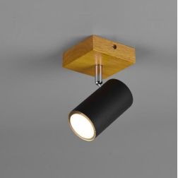 MARLEY FARETTO DA SOFFITTO O PARETE ORIENTABILE IN LEGNO E METALLO 3 COLORI ATTACCO GU10 TRIO LIGHTING - Cristalensi Shop Online