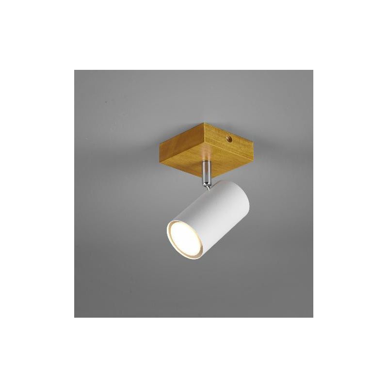 MARLEY FARETTO DA SOFFITTO O PARETE ORIENTABILE IN LEGNO E METALLO 3 COLORI ATTACCO GU10 TRIO LIGHTING - Cristalensi Shop Online
