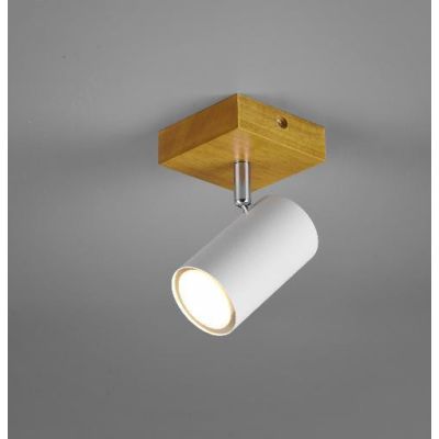 MARLEY FARETTO DA SOFFITTO O PARETE ORIENTABILE IN LEGNO E METALLO 3 COLORI ATTACCO GU10 TRIO LIGHTING - Cristalensi Shop Online