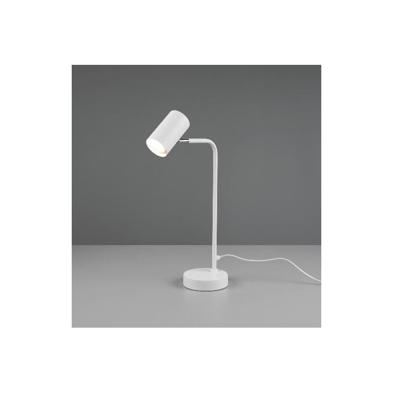 MARLEY LAMPADA DA TAVOLO H45 IN METALLO FINITURA BIANCO O NERO MODERNA ATTACCO GU10 TRIO LIGHTING - Cristalensi Shop Online