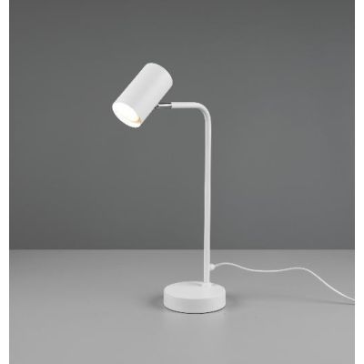 MARLEY LAMPADA DA TAVOLO H45 IN METALLO FINITURA BIANCO O NERO MODERNA ATTACCO GU10 TRIO LIGHTING - Cristalensi Shop Online