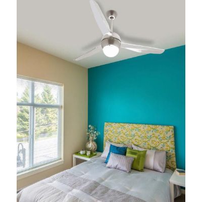 SFERA LED CROMO 12W 1400 LUMEN 3000K VENTILATORE DI ITALEXPORT DIAMETRO 127 Italexport - Cristalensi Shop Online