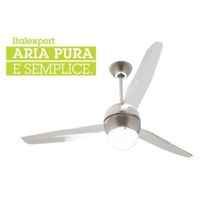 SFERA LED CROMO 12W 1400 LUMEN 3000K VENTILATORE DI ITALEXPORT DIAMETRO 127 Italexport - Cristalensi Shop Online