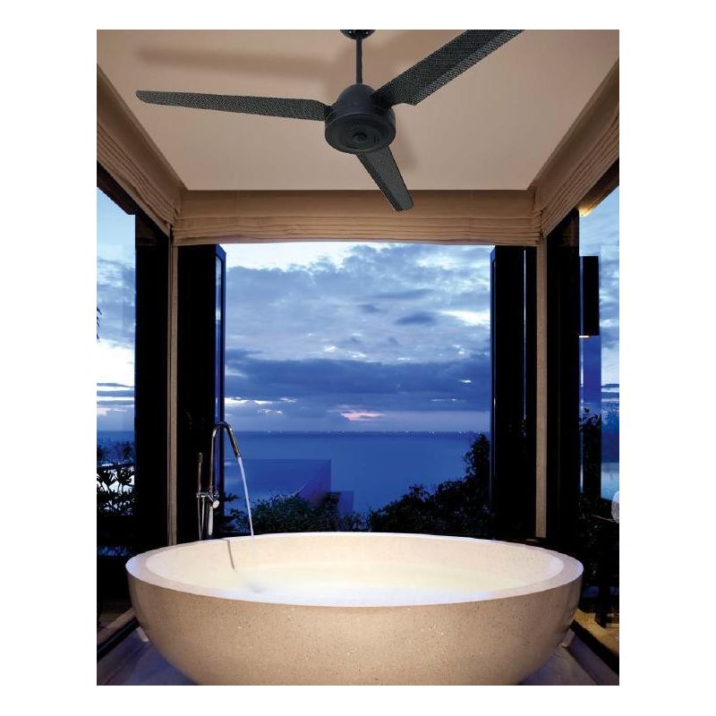 BLACK LIBELLULA 3 PALE VENTILATORE A SOFFITTO SENZA LUCE DIAMETRO 127 CM CON TELECOMANDO INCLUSO Italexport - Cristalensi Shop O