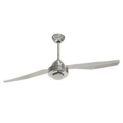 LIBELLULA 2 PALE VENTILATORE DIAMETRO 127 CM CROMO LED 17W LUCE 3000K CON TELECOMANDO INCLUSO Italexport - Cristalensi Shop Onli