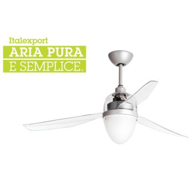 SWING VENTILATORE A SOFFITTO CON CALOTTA IN 5 COLORI LED 12W LUCE 3000K CON TELECOMANDO INCLUSO Italexport - Cristalensi Shop On