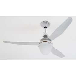 SWING ECO VENTILATORE CROMO DI ITALEXPORT ATTACCO E27 CALOTTA TRASPARENTE TELECOMANDO INCLUSO Italexport - Cristalensi Shop Onli