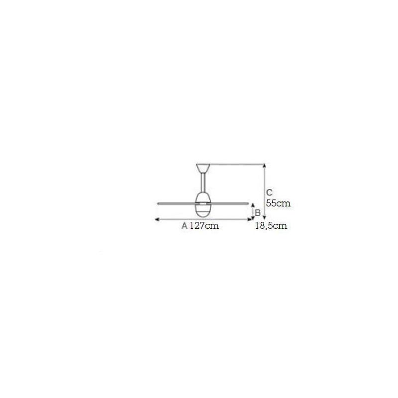 SWING ECO VENTILATORE CROMO DI ITALEXPORT ATTACCO E27 CALOTTA TRASPARENTE TELECOMANDO INCLUSO Italexport - Cristalensi Shop Onli