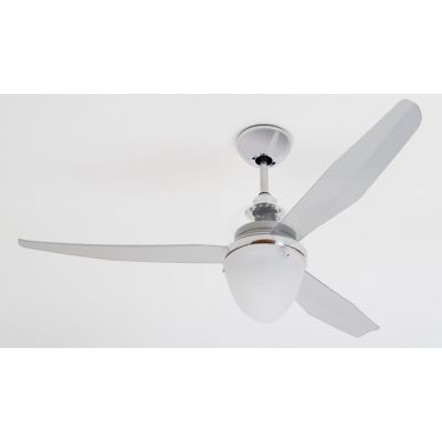 SWING VENTILATORE CROMO DI ITALEXPORT LED 12W LUCE 3000K CALOTTA TRASPARENTE TELECOMANDO INCLUSO Italexport - Cristalensi Shop O