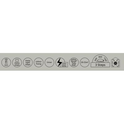 TRAVO VENTILATORE A SOFFITTO NERO CON LED DA 30W LUCE DIMMERABILE CON TELECOMANDO INCLUSO Globo Lighting - Cristalensi Shop Onli