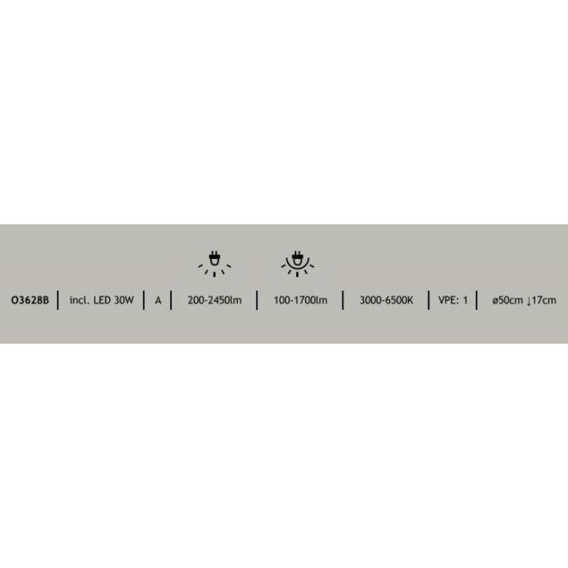 TRAVO VENTILATORE A SOFFITTO NERO CON LED DA 30W LUCE DIMMERABILE CON TELECOMANDO INCLUSO Globo Lighting - Cristalensi Shop Onli