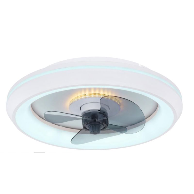 JOEY VENTILATORE BIANCO A SOFFITTO CON LED DA 34W LUCE DIMMERABILE CON TELECOMANDO INCLUSO Globo Lighting - Cristalensi Shop Onl