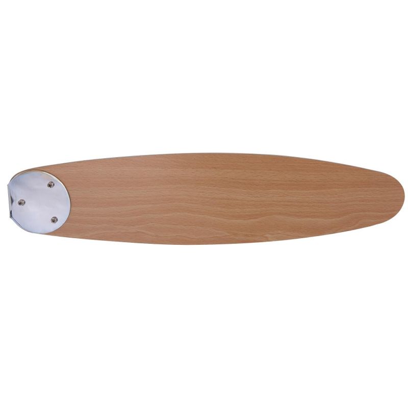 AZURA VENTILATORE A SOFFITTO IN NICHEL SATINATO E CROMO CON PALE REVERSIBILI LAMPADINA ATTACCO E14 Globo Lighting - Cristalensi 