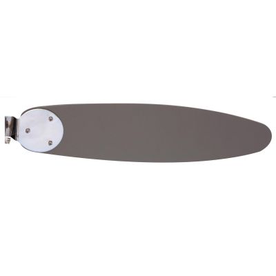 AZURA VENTILATORE A SOFFITTO IN NICHEL SATINATO E CROMO CON PALE REVERSIBILI LAMPADINA ATTACCO E14 Globo Lighting - Cristalensi 