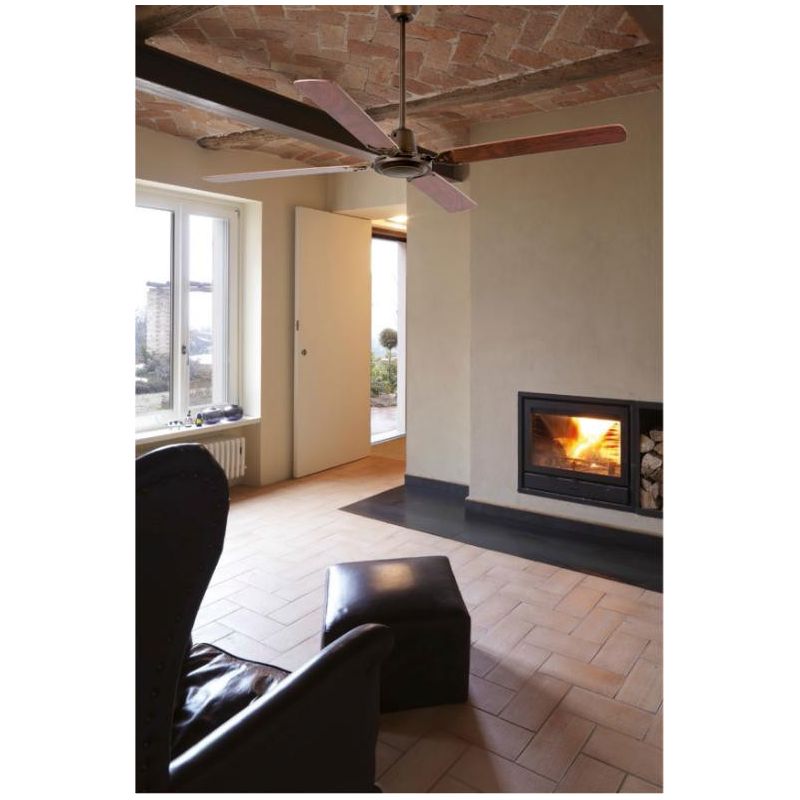 MALVINAS VENTILATORE A SOFFITTO SENZA LUCE IN MARRONE DIAMETRO 140 CM FARO VENTILATORI - Cristalensi Shop Online