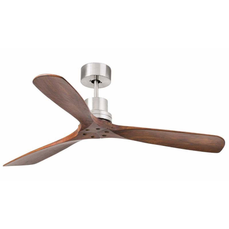 LANTAU L VENTILATORE A SOFFITTO DIAMETRO 132 CM NICKEL SENZA LUCE PALE NOCE O PINO FARO VENTILATORI - Cristalensi Shop Online