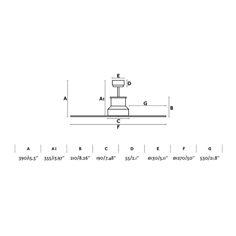 WINCHE VENTILATORE CON LUCE LED 16W DIAMETRO 130 IP44 DA ESTERNI IN METALLO MARRONE CON 4 PALE FARO VENTILATORI - Cristalensi Sh