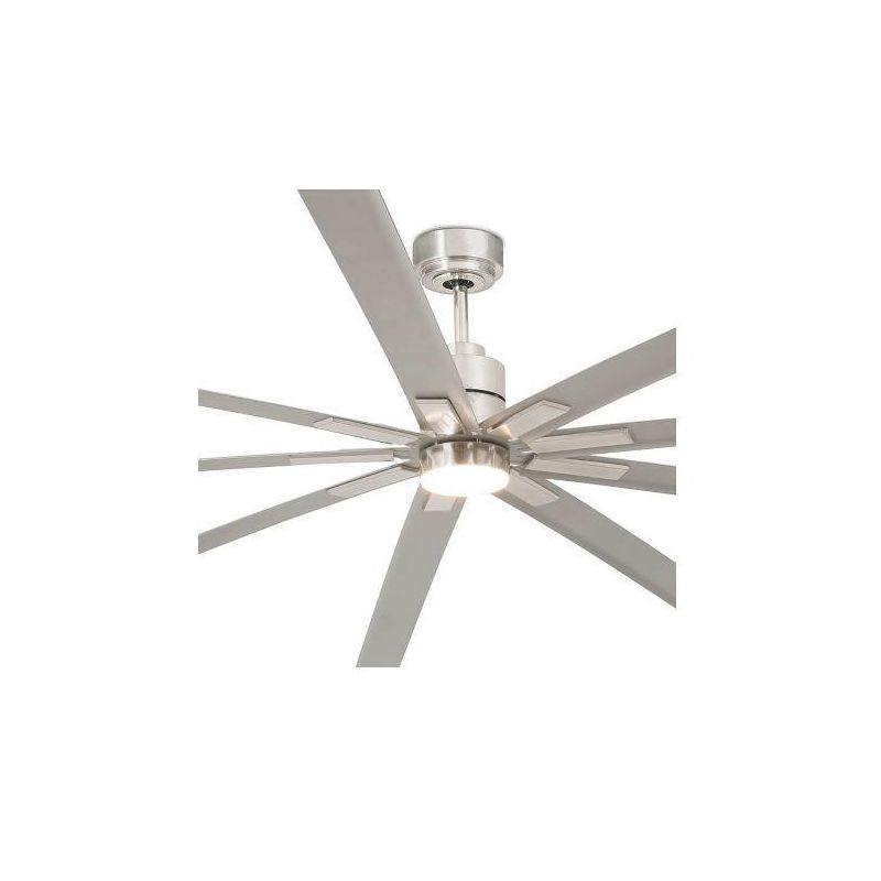 MANHATTAN VENTILATORE DIAMETRO CM 240 LUCE LED 16W DIMMERABILE CON 9 PALE TELECOMANDO INCLUSO FARO VENTILATORI - Cristalensi Sho
