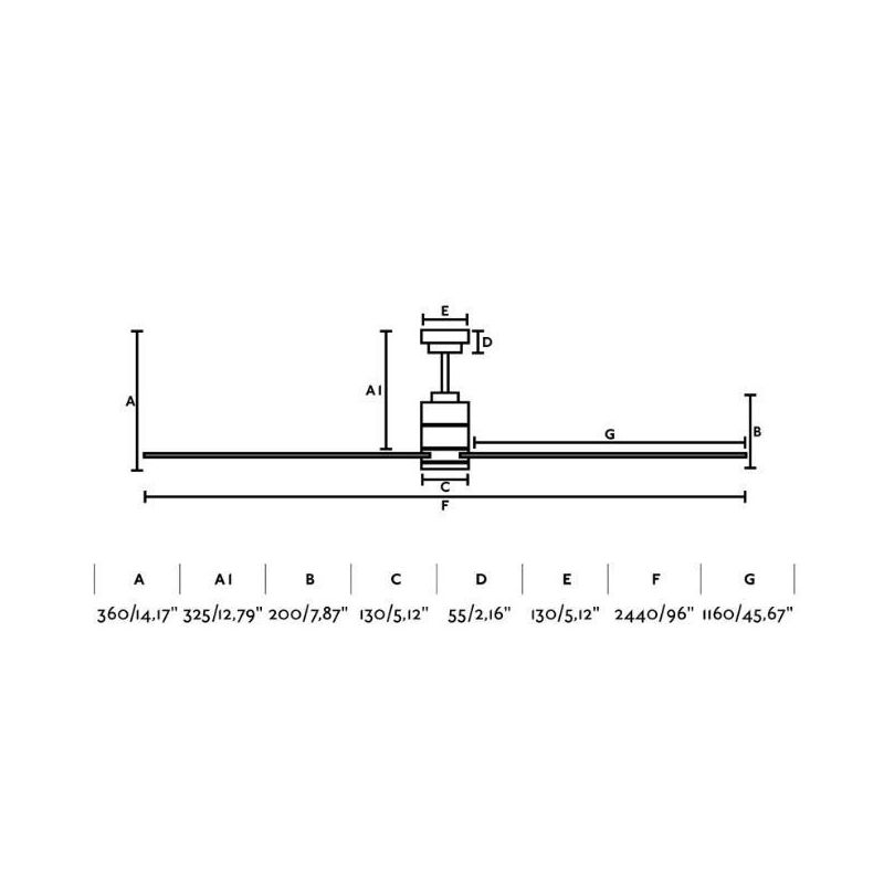 MANHATTAN VENTILATORE DIAMETRO CM 240 LUCE LED 16W DIMMERABILE CON 9 PALE TELECOMANDO INCLUSO FARO VENTILATORI - Cristalensi Sho