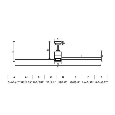 MANHATTAN VENTILATORE DIAMETRO CM 240 LUCE LED 16W DIMMERABILE CON 9 PALE TELECOMANDO INCLUSO FARO VENTILATORI - Cristalensi Sho