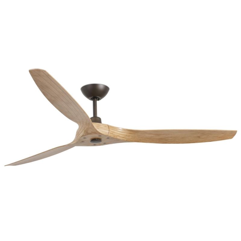 MOREA VENTILATORE SENZA LUCE CON 3 PALE PINO O NOGAL DIAMETRO CM 150 CON TELECOMANDO INCLUSO FARO VENTILATORI - Cristalensi Shop
