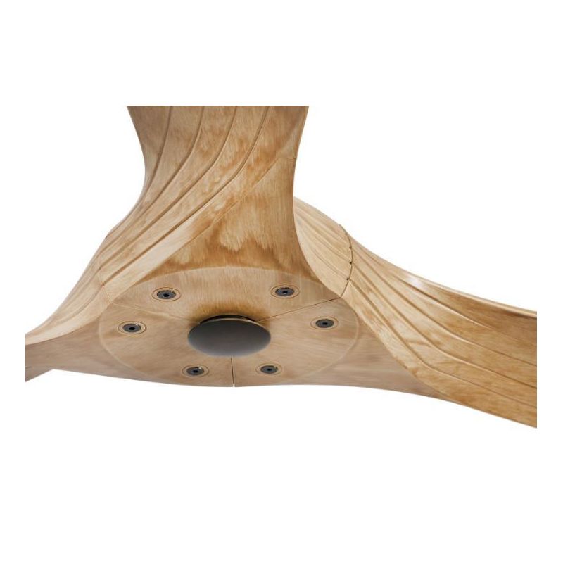 MOREA VENTILATORE SENZA LUCE CON 3 PALE PINO O NOGAL DIAMETRO CM 150 CON TELECOMANDO INCLUSO FARO VENTILATORI - Cristalensi Shop