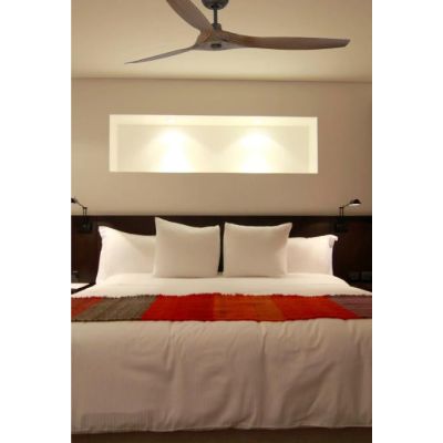 MOREA VENTILATORE SENZA LUCE CON 3 PALE PINO O NOGAL DIAMETRO CM 150 CON TELECOMANDO INCLUSO FARO VENTILATORI - Cristalensi Shop
